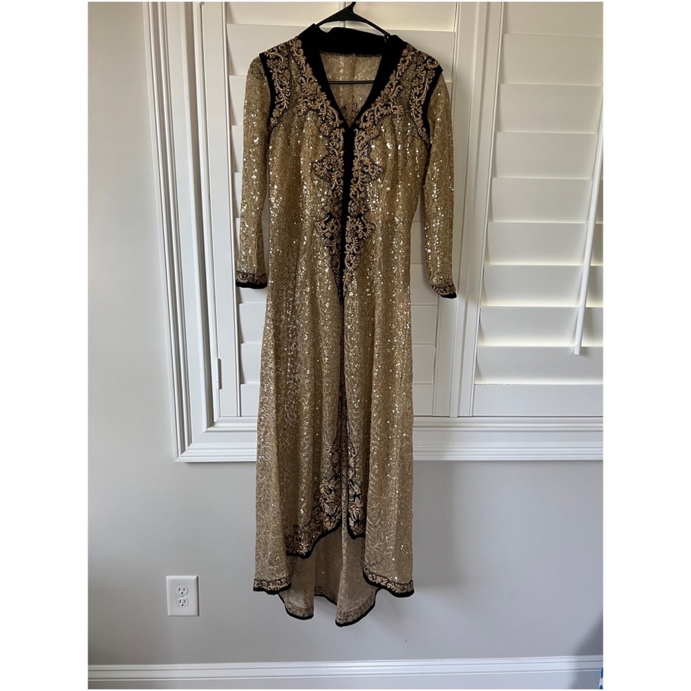 Sequins and embroidered kurta